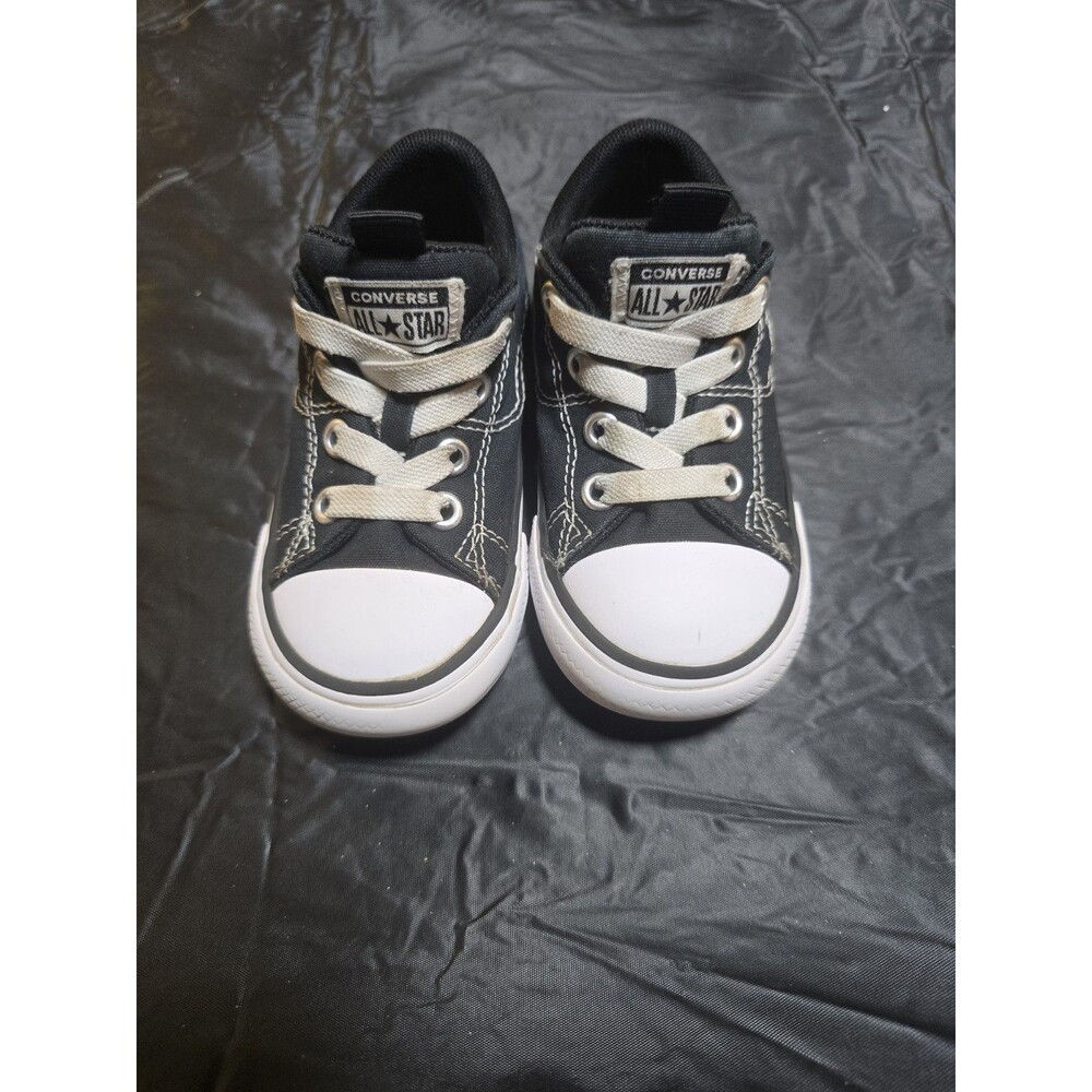 Converse All Star Black Toddler Kids Sneakers Sz 7 Low Top Canvas, Lace up
